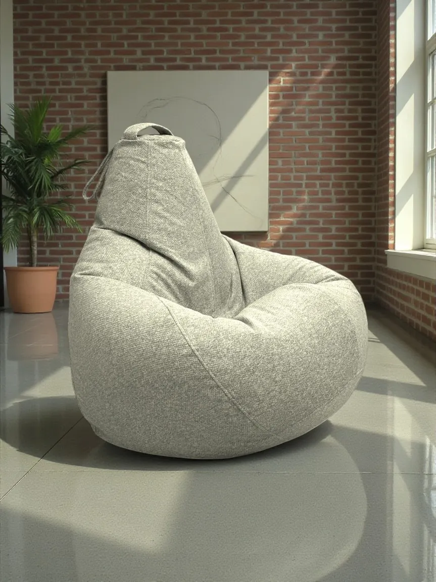 Кресло-мешок BeanBag Груша Царский / GVP-160x110 (микровелюр 15 White) — фото 6