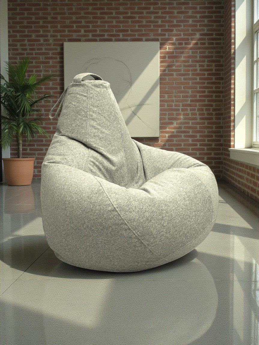 Кресло-мешок BeanBag Груша XXL / GVP-125x85 (микровелюр 15 White) — фото 6