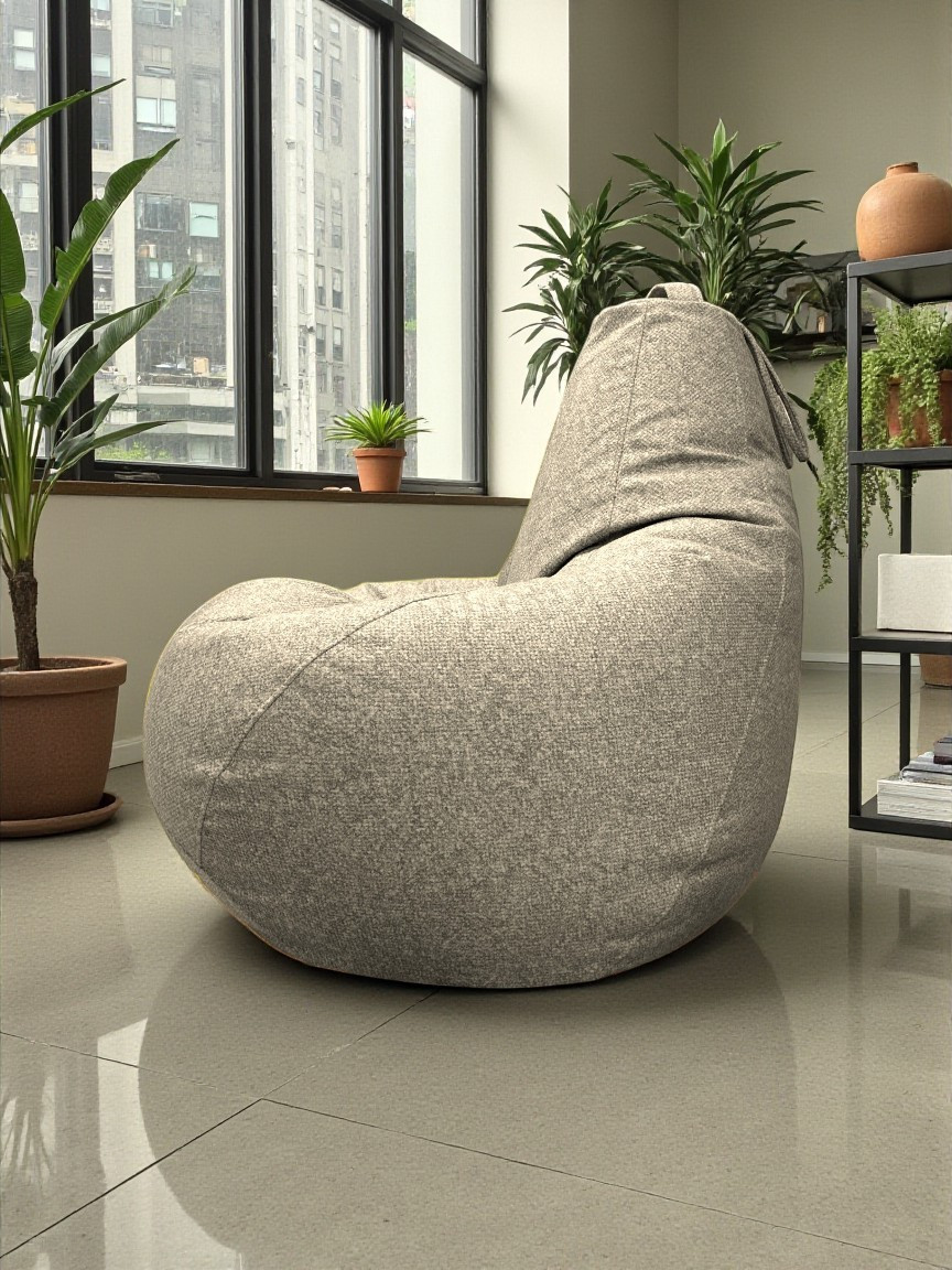 Кресло-мешок BeanBag Груша XXL / GVP-125x85 (микровелюр 1 Cream) — фото 5