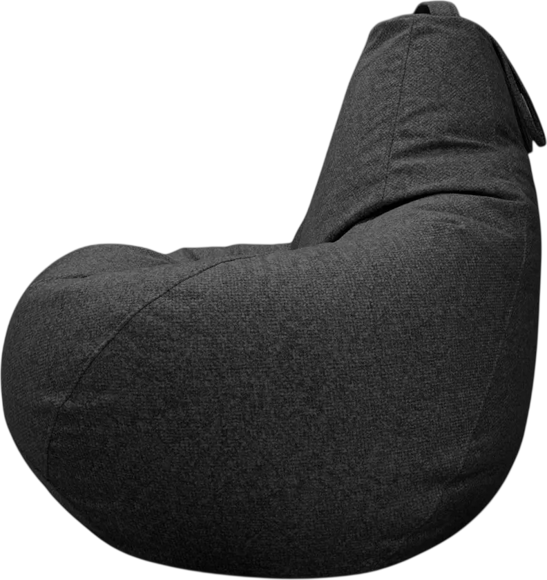 Кресло-мешок BeanBag Груша Царский / GVP-160x110 (микровелюр 9 Dark Grey)