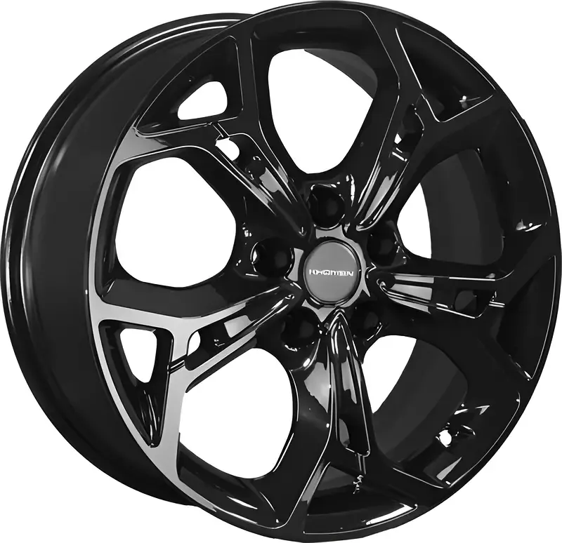 Литой диск Khomen KHW1702 DFM AX 7 17x7" 5x108мм DIA 65.1мм ET 43мм (Black)