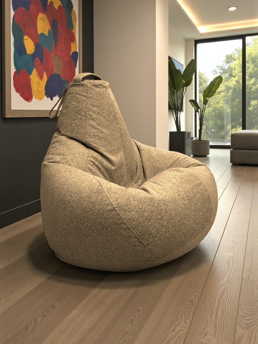 Кресло-мешок BeanBag Груша XXL / GVP-125x85 (микровелюр 3 Biscuit) — фото 6