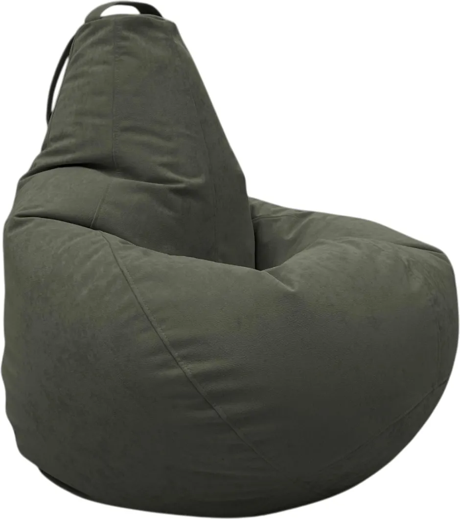 Кресло-мешок BeanBag Груша XXL / GVPZ-125x85 (искусственная замша 14 Dark Green)