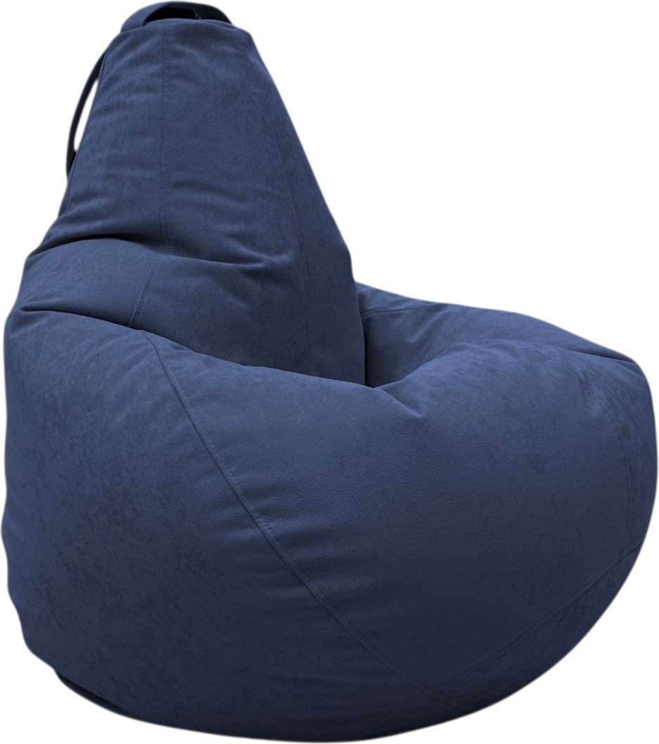 Кресло-мешок BeanBag Груша XXL / GVPZ-125x85 (искусственная замша 19 Dark Blue)