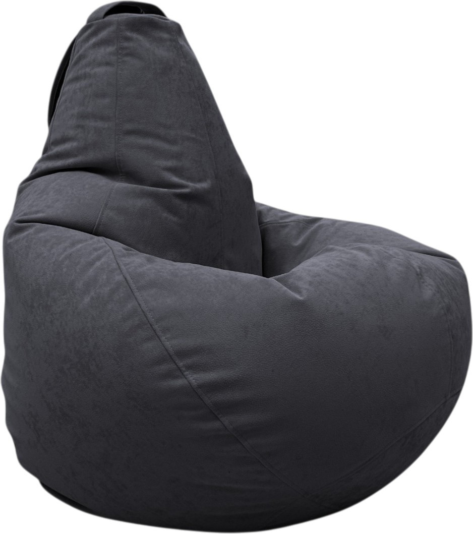 Кресло-мешок BeanBag Груша XXL / GVPZ-125x85 (искусственная замша 21 Graphite)