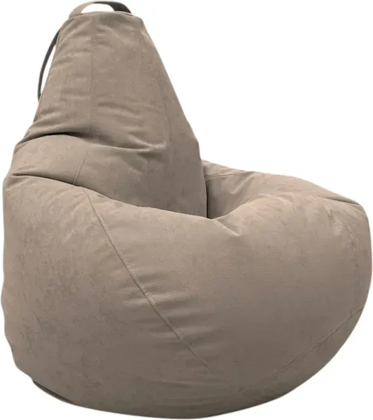 Кресло-мешок BeanBag Груша XXXL / GVPZ-130x95 (искусственная замша 2 Beige)