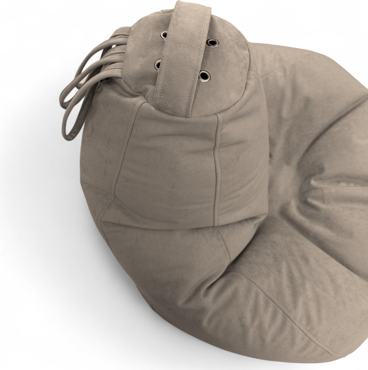 Кресло-мешок BeanBag Груша XXXL / GVPZ-130x95 (искусственная замша 2 Beige) — фото 5