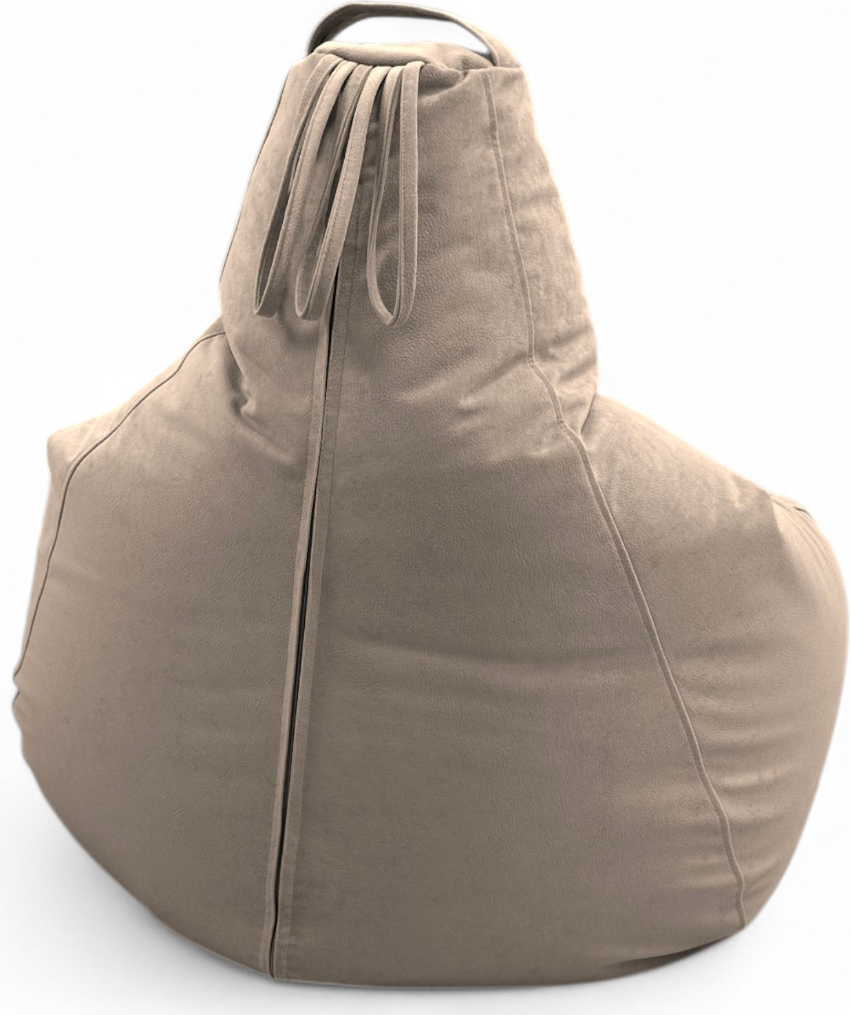 Кресло-мешок BeanBag Груша XXXL / GVPZ-130x95 (искусственная замша 2 Beige) — фото 4
