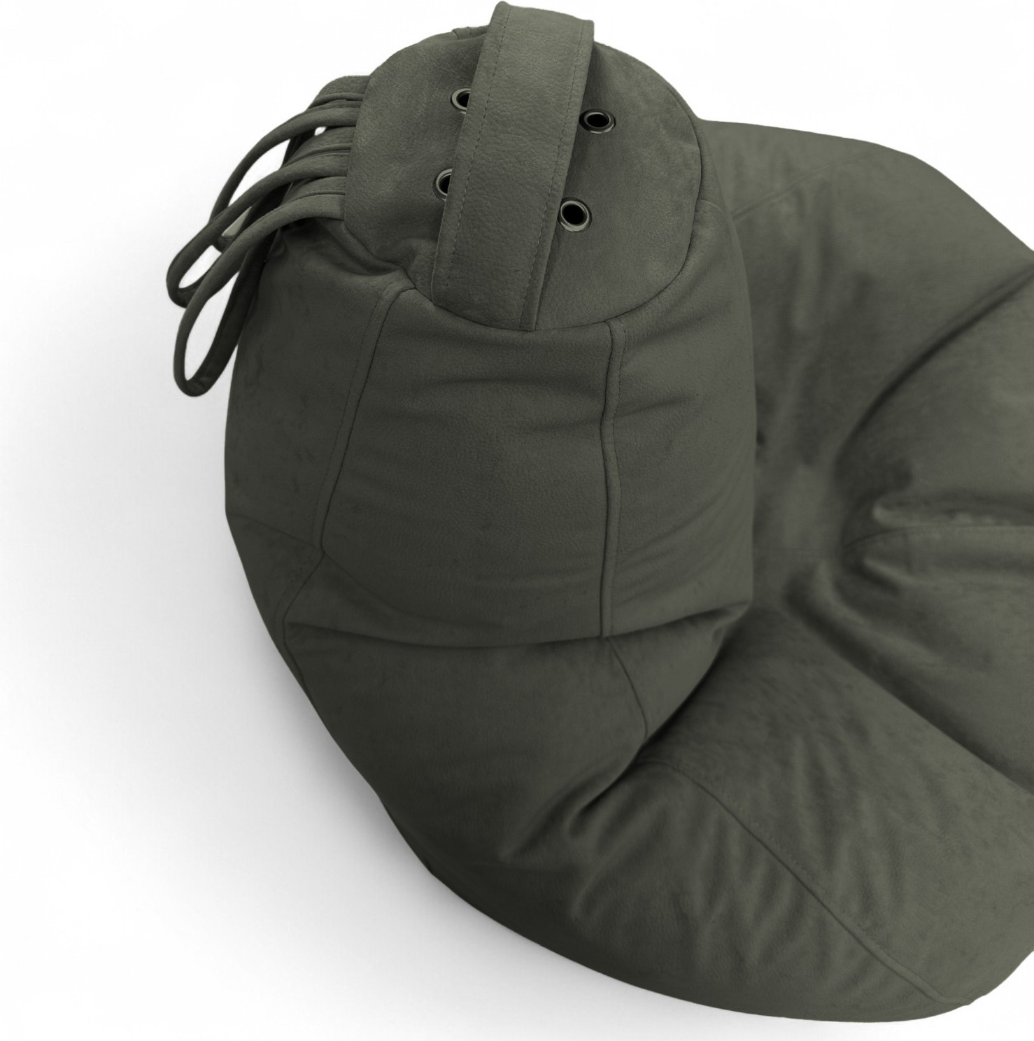 Кресло-мешок BeanBag Груша XXXL / GVPZ-130x95 (искусственная замша 14 Dark Green) — фото 6
