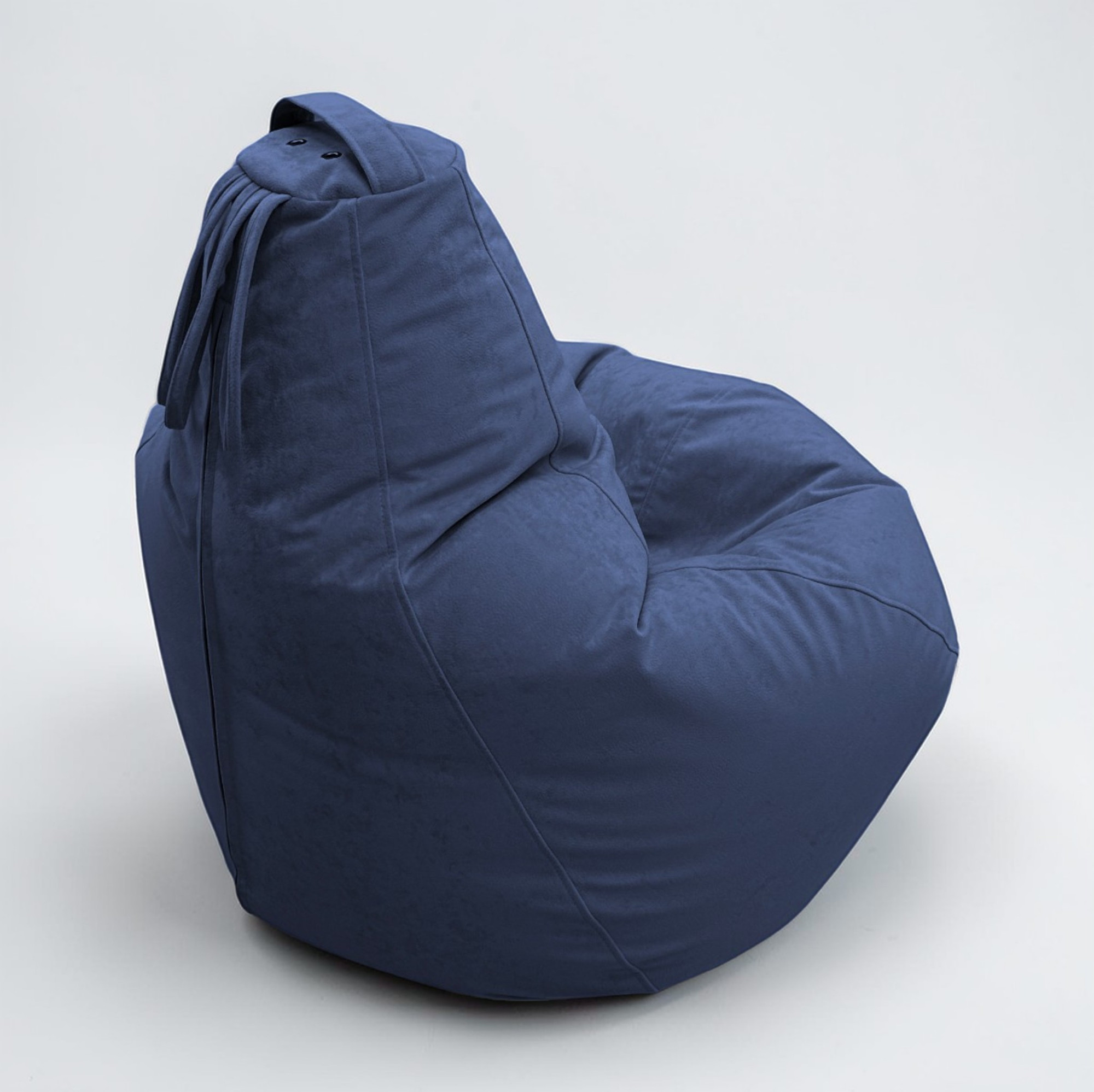 Кресло-мешок BeanBag Груша XXXL / GVPZ-130x95 (искусственная замша 19 Dark Blue) — фото 5