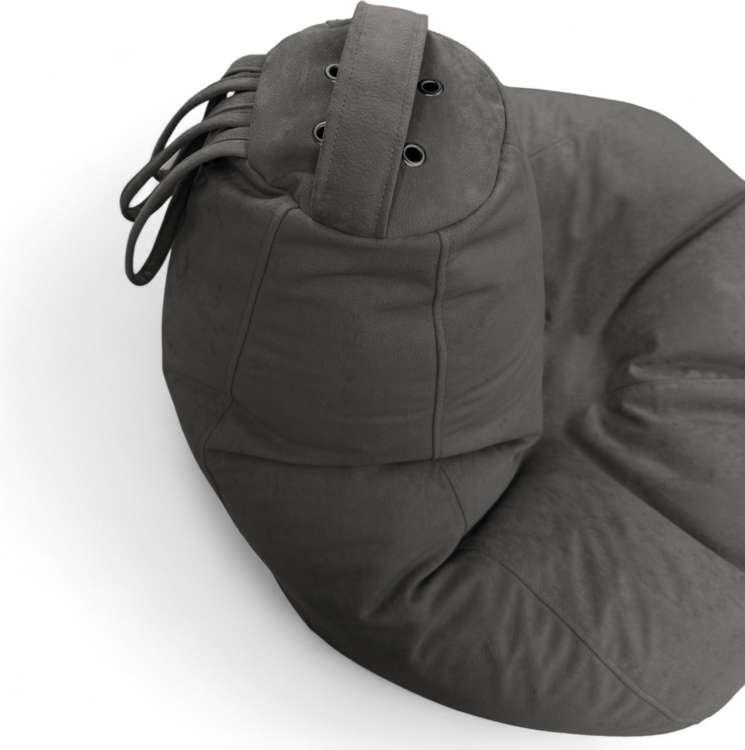 Кресло-мешок BeanBag Груша XXXL / GVPZ-130x95 (искусственная замша 20 Grey) — фото 5