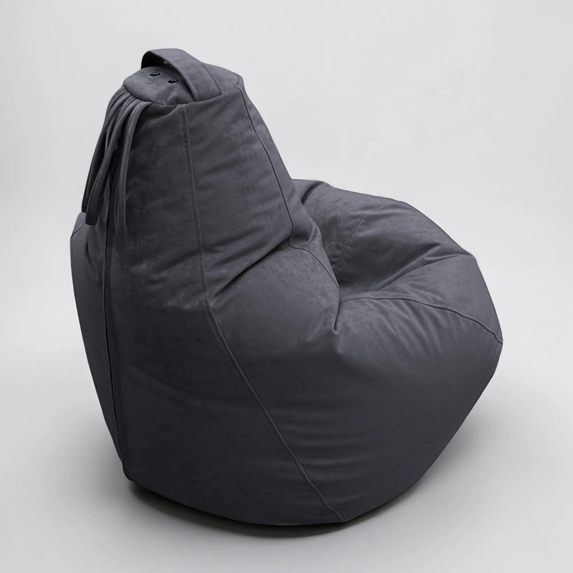 Кресло-мешок BeanBag Груша XXXL / GVPZ-130x95 (искусственная замша 21 Graphite) — фото 4