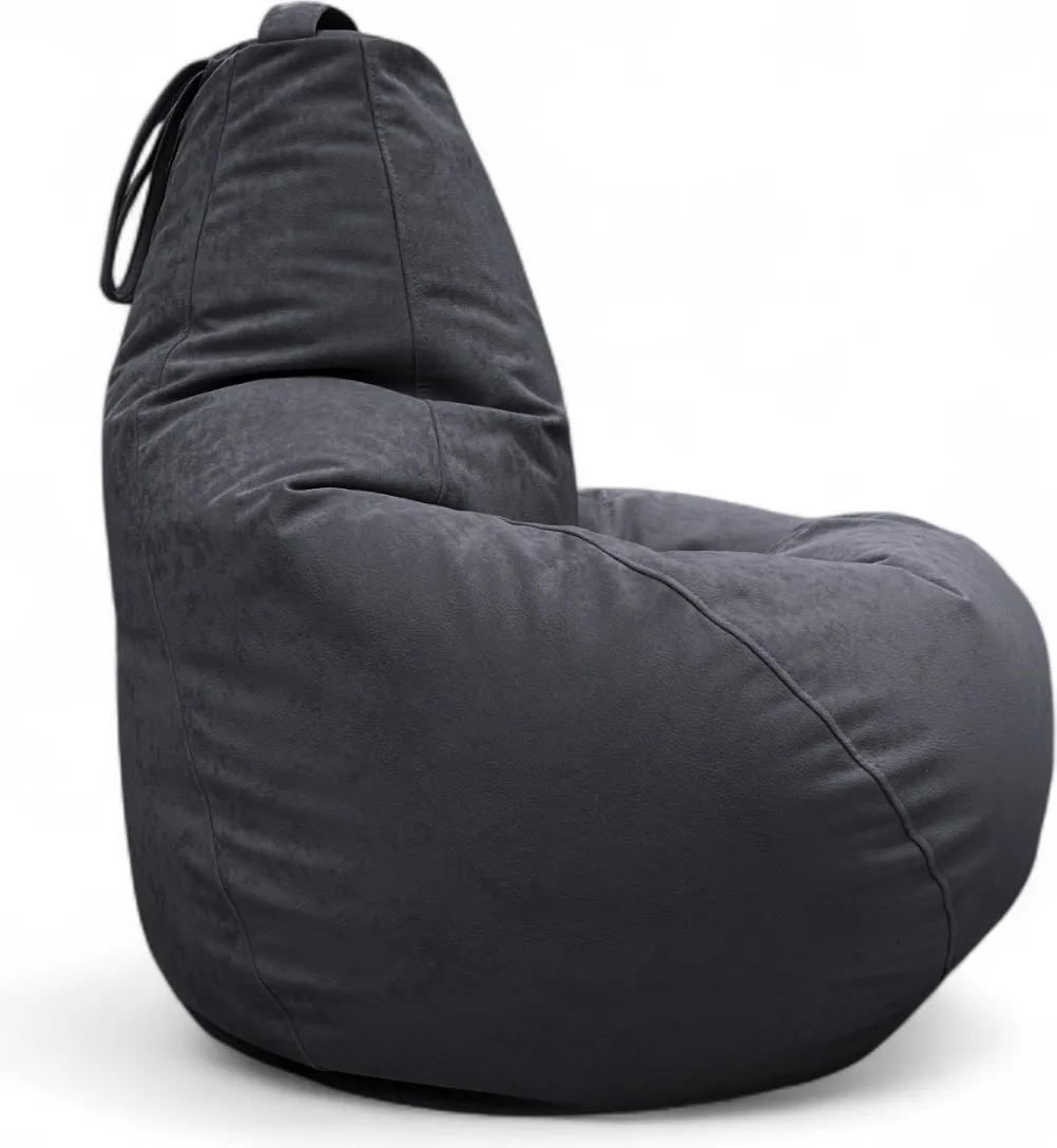 Кресло-мешок BeanBag Груша XXXL / GVPZ-130x95 (искусственная замша 21 Graphite) — фото 3