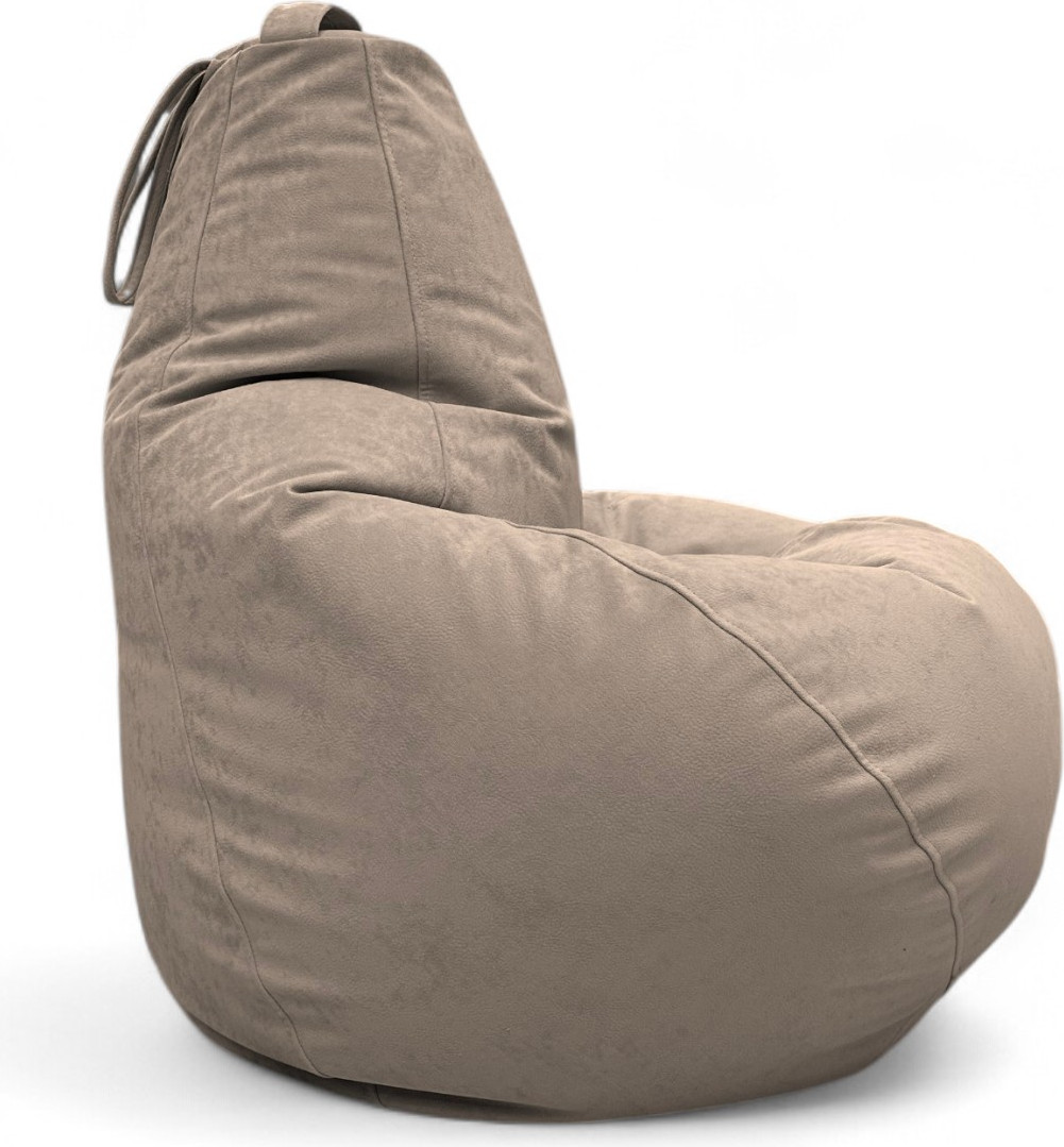 Кресло-мешок BeanBag Груша XXXXL / GVPZ-140x100 (искусственная замша 2 Beige) — фото 6