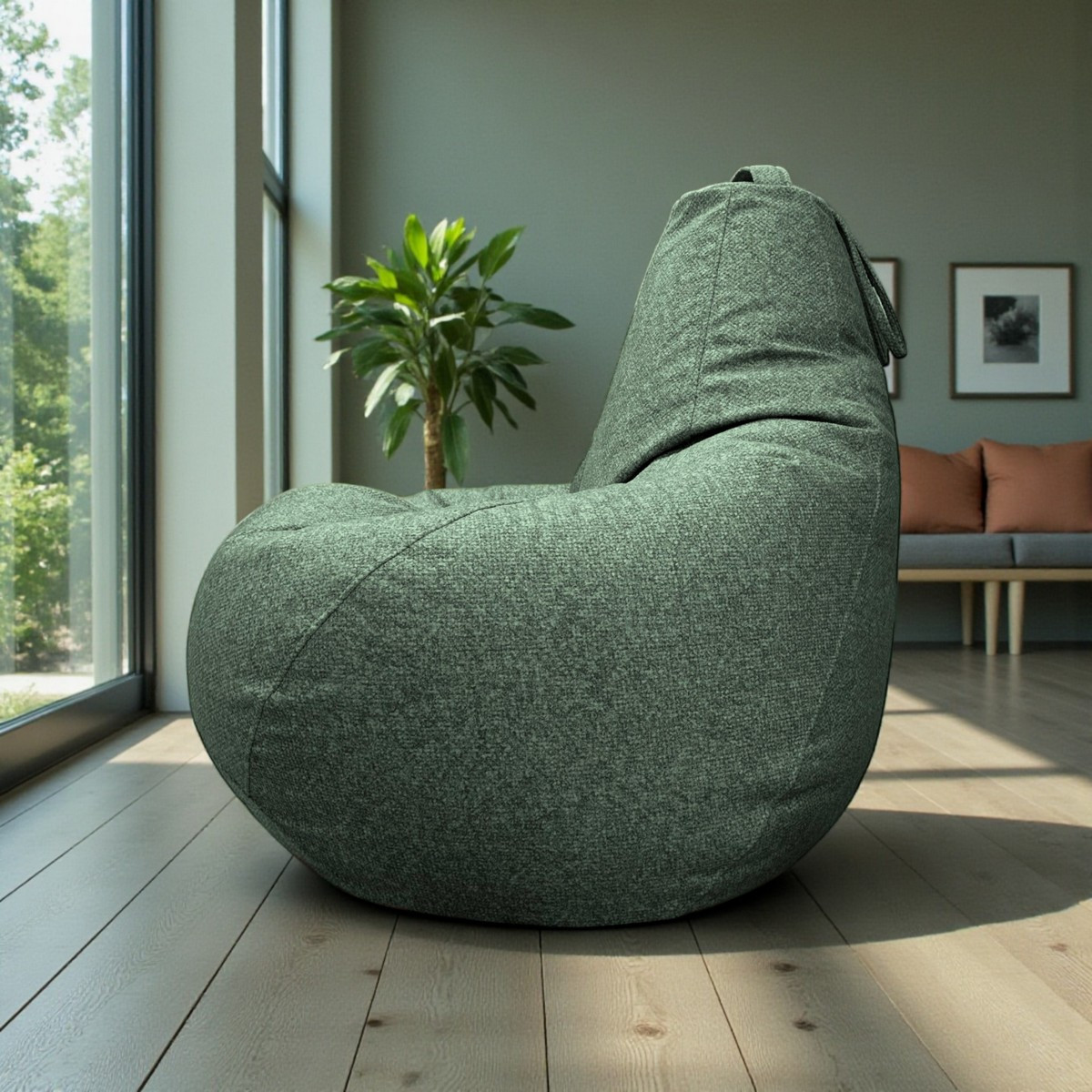 Кресло-мешок BeanBag Груша XXL / GVP-125x85 (микровелюр 8 Mint) — фото 6