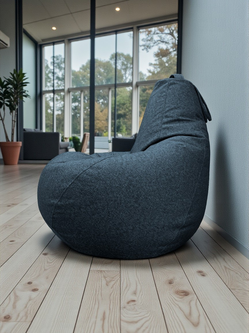 Кресло-мешок BeanBag Груша XXL / GVP-125x85 (микровелюр 13 Blue) — фото 5