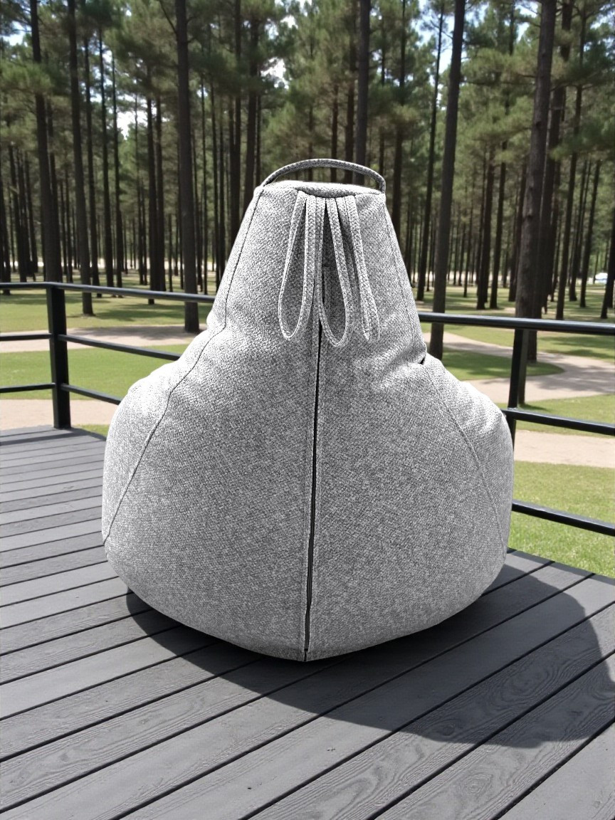 Кресло-мешок BeanBag Груша XXL / GVP-125x85 (микровелюр 6 Silver) — фото 6