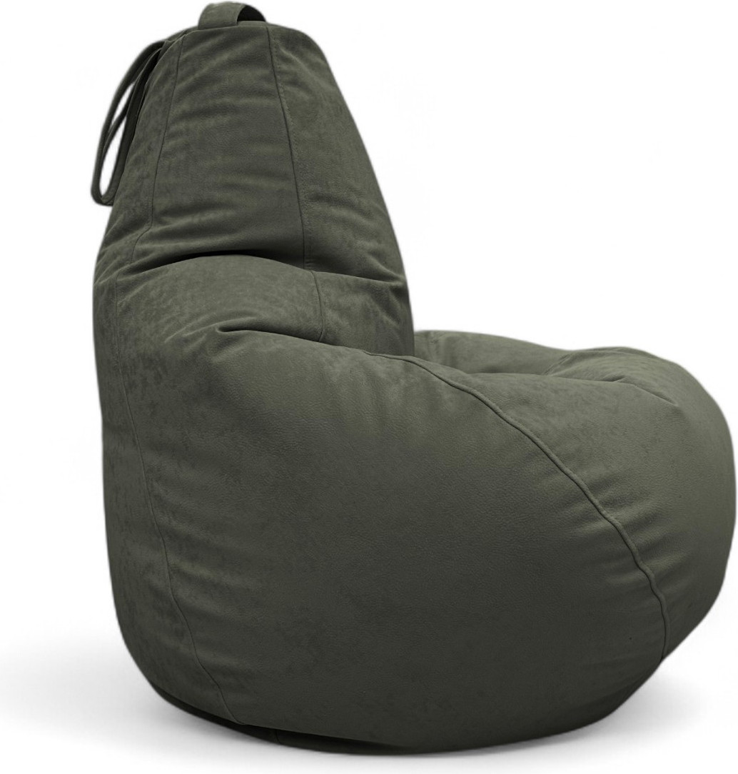 Кресло-мешок BeanBag Груша XXXXL / GVPZ-140x100 (искусственная замша 14 Dark Green) — фото 6