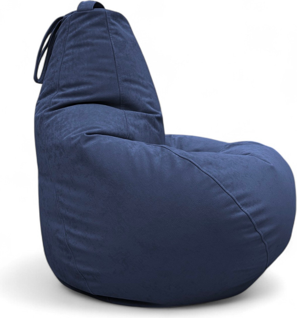 Кресло-мешок BeanBag Груша XXXXL / GVPZ-140x100 (искусственная замша 19 Dark Blue) — фото 6
