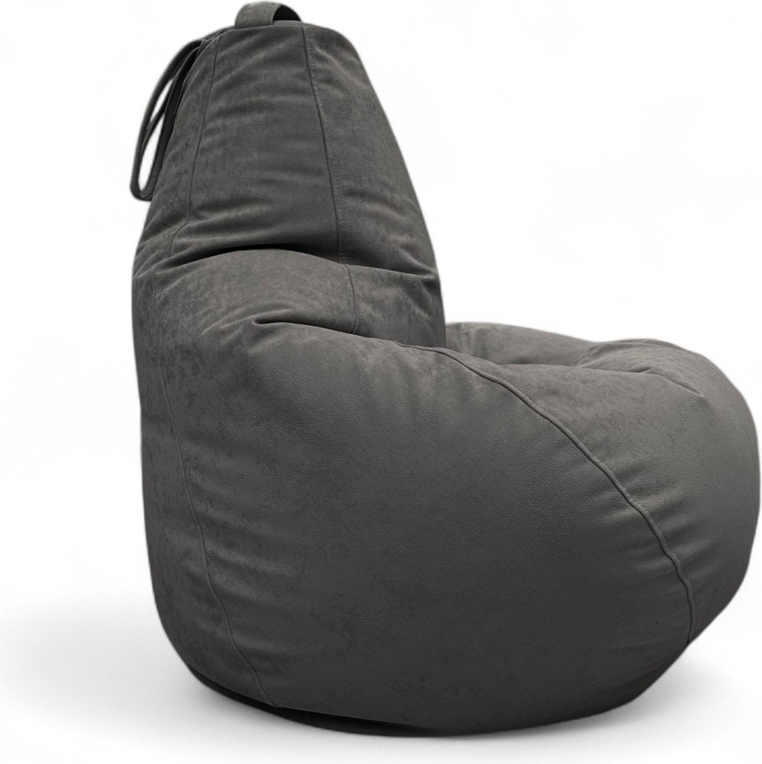 Кресло-мешок BeanBag Груша XXXXL / GVPZ-140x100 (искусственная замша 20 Grey) — фото 6