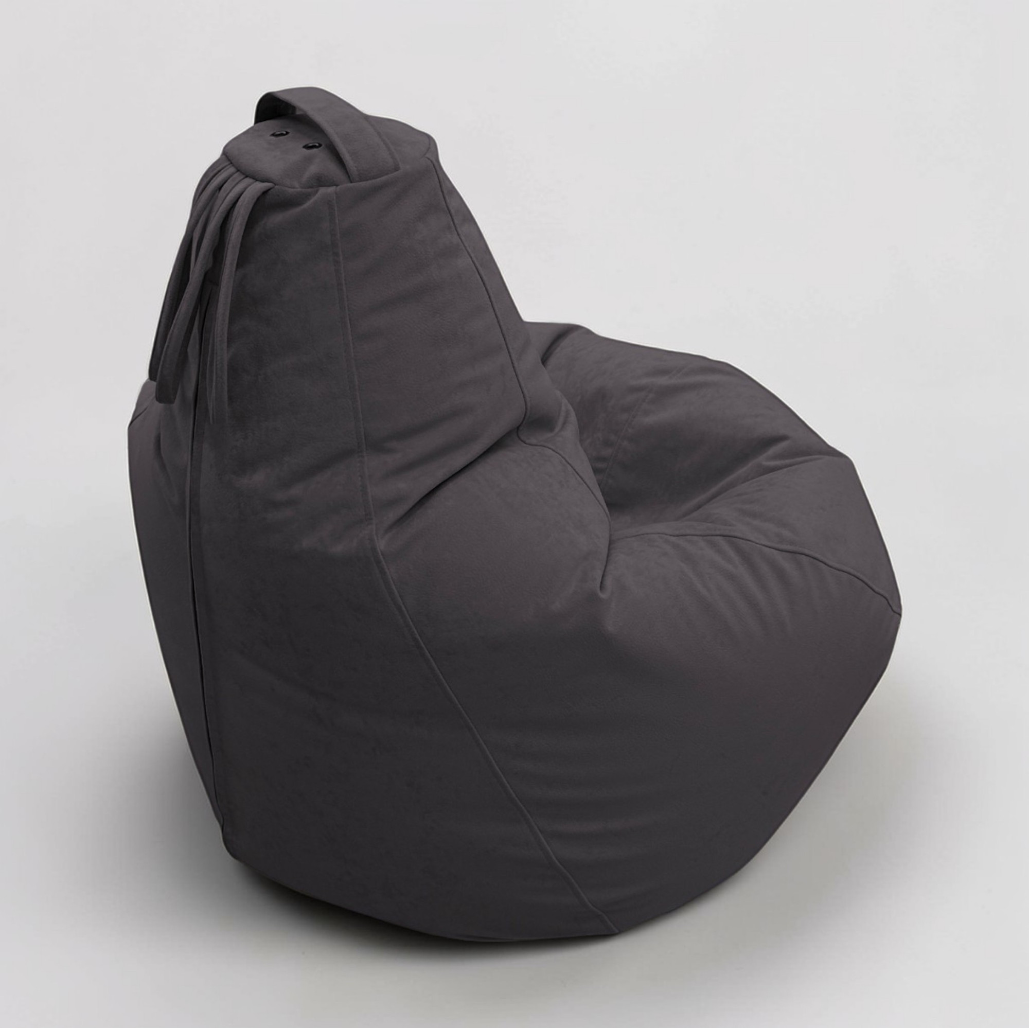 Кресло-мешок BeanBag Груша Царский / GVPZ-160x110 (искусственная замша 5 Chocolate) — фото 4
