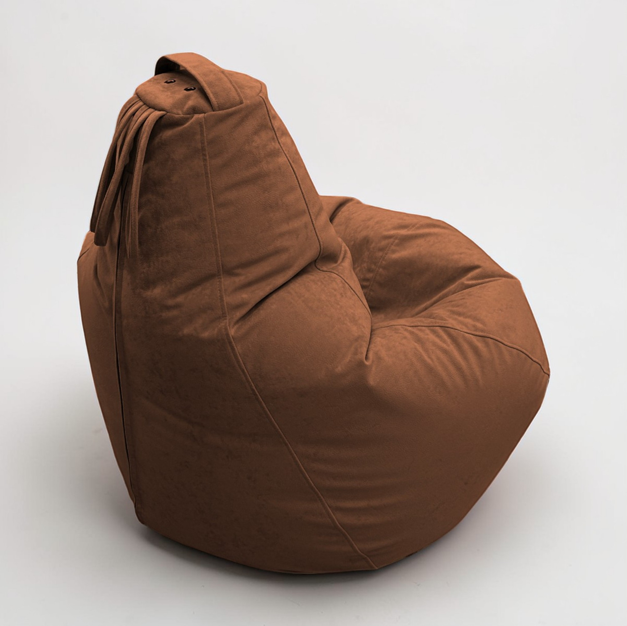 Кресло-мешок BeanBag Груша Царский / GVPZ-160x110 (искусственная замша 13 Toffe) — фото 5
