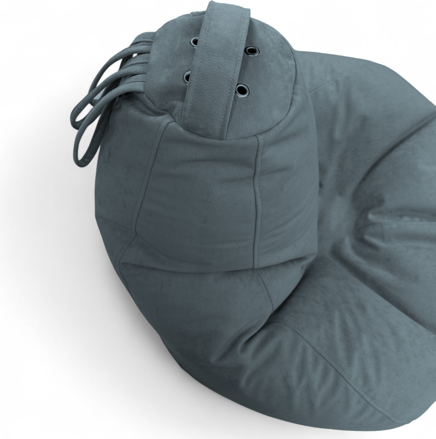 Кресло-мешок BeanBag Груша Царский / GVPZ-160x110 (искусственная замша 16 Sea) — фото 6