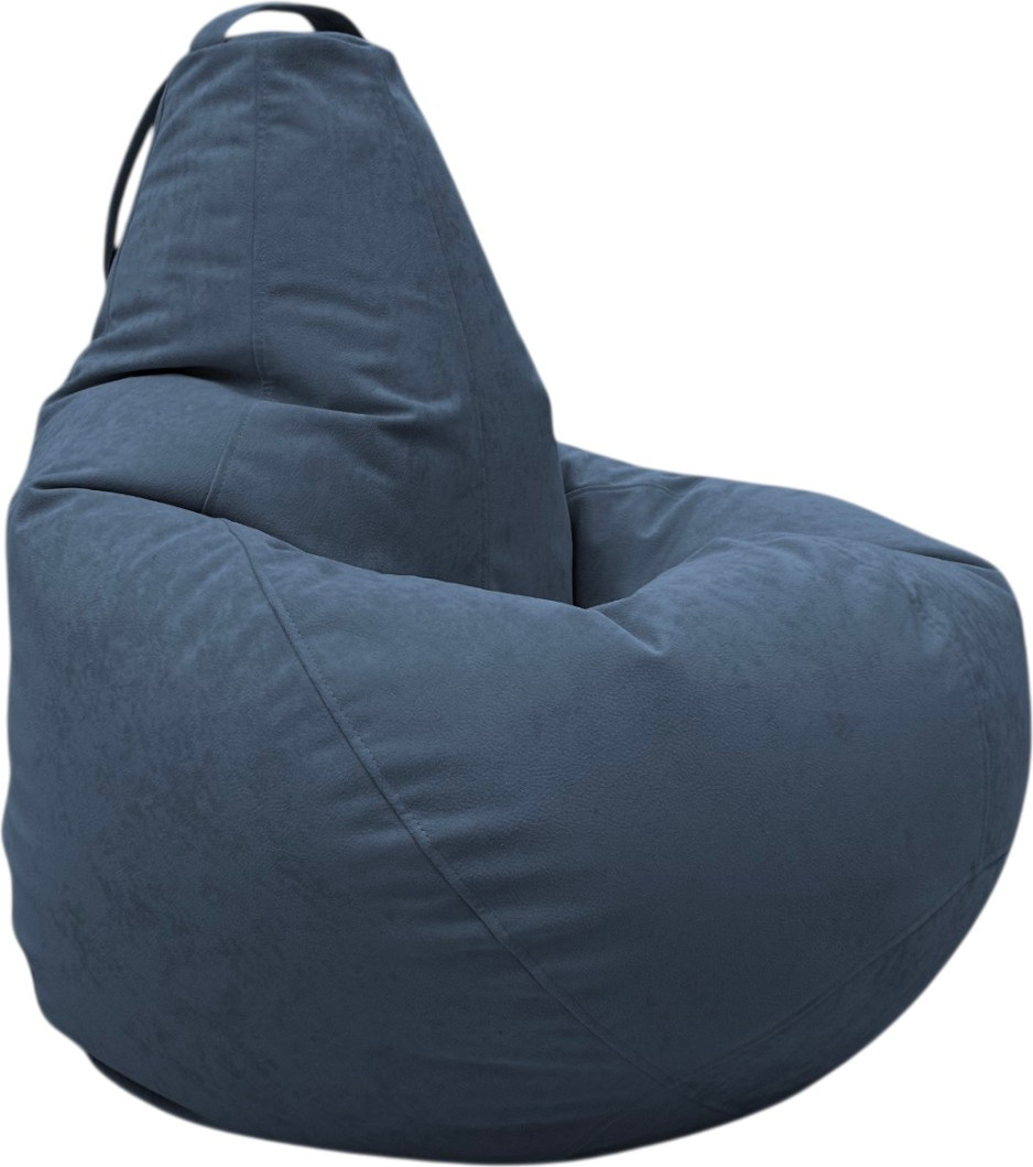 Кресло-мешок BeanBag Груша Царский / GVPZ-160x110 (искусственная замша 18 Denim)