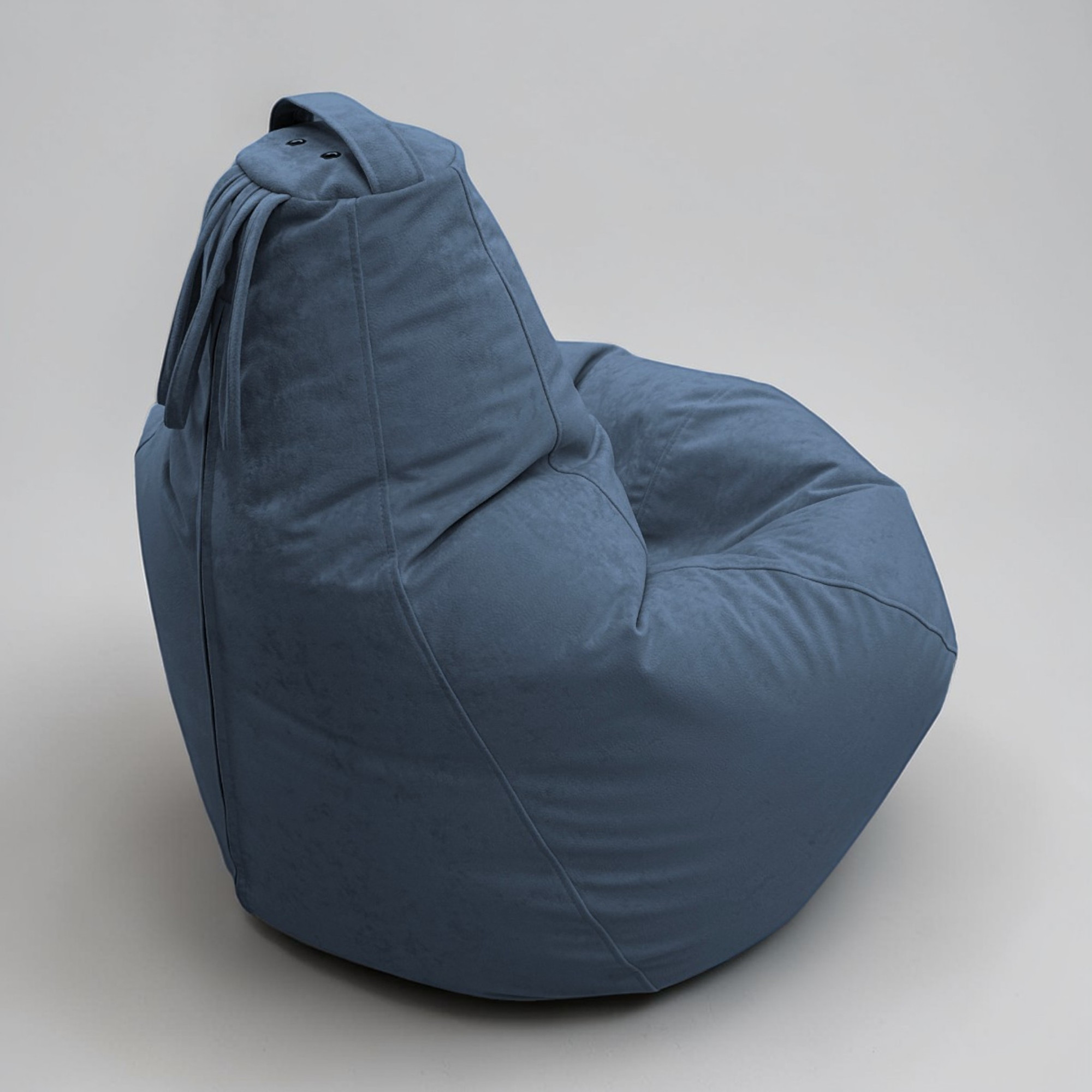 Кресло-мешок BeanBag Груша Царский / GVPZ-160x110 (искусственная замша 18 Denim) — фото 4