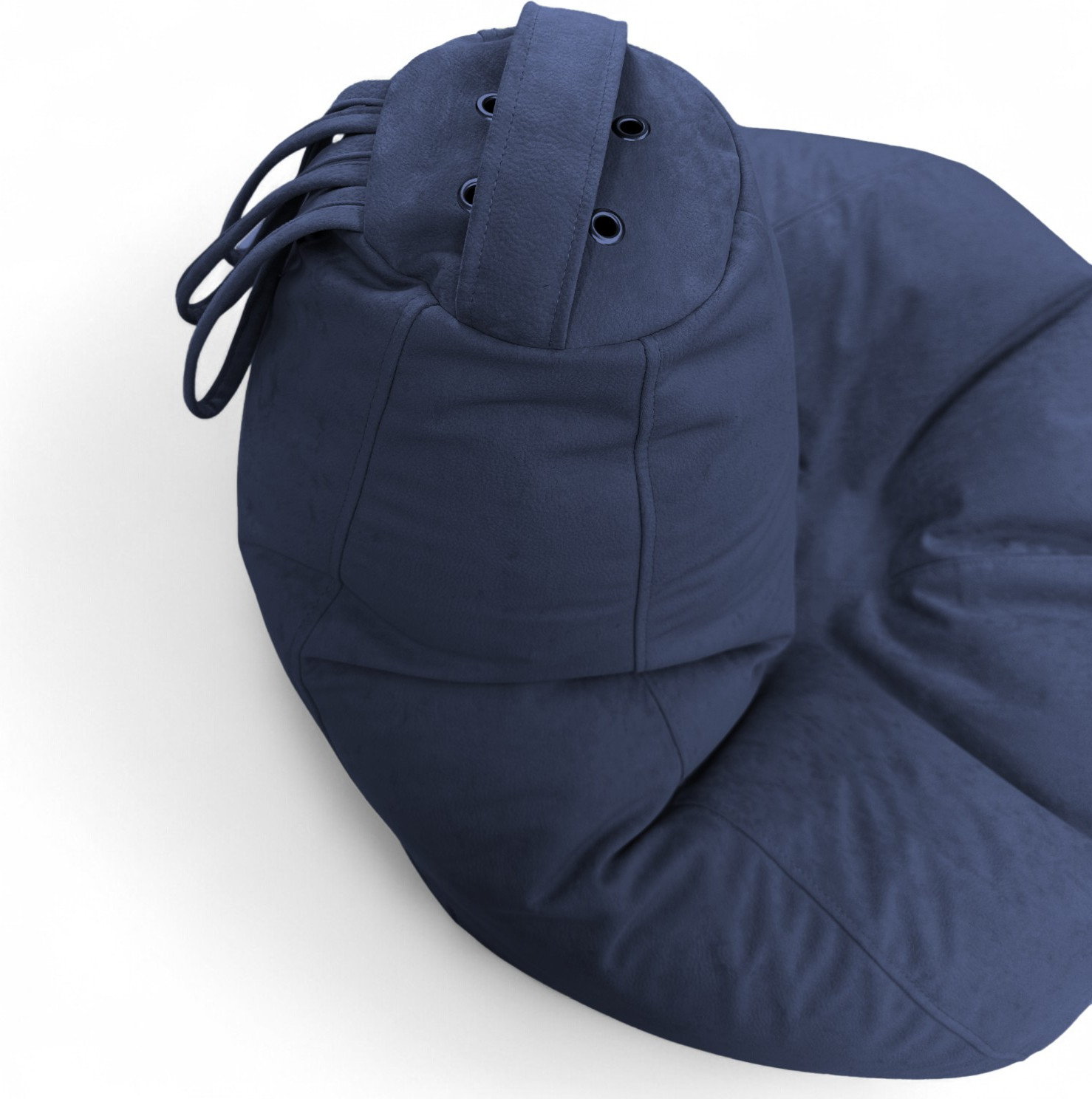 Кресло-мешок BeanBag Груша Царский / GVPZ-160x110 (искусственная замша 19 Dark Blue) — фото 5