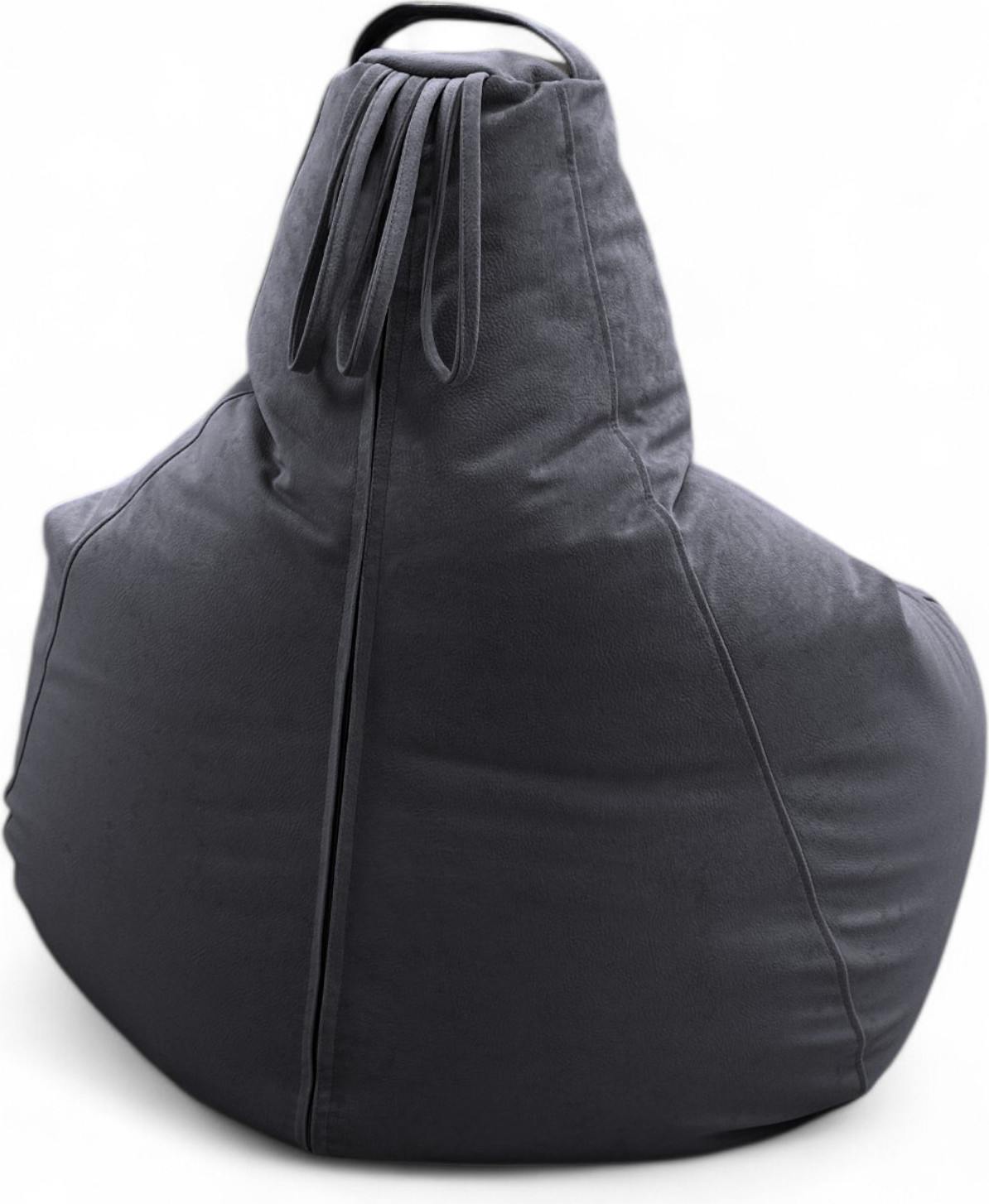 Кресло-мешок BeanBag Груша Царский / GVPZ-160x110 (искусственная замша 21 Graphite) — фото 3