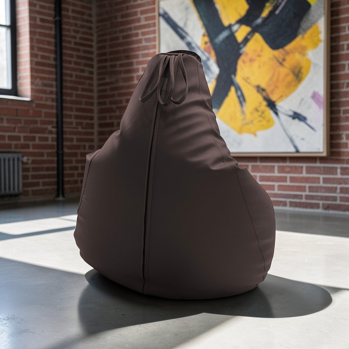 Кресло-мешок BeanBag Груша XXXL / GVPK-130x95 (искусственная кожа 289 Chocolate Tort) — фото 6