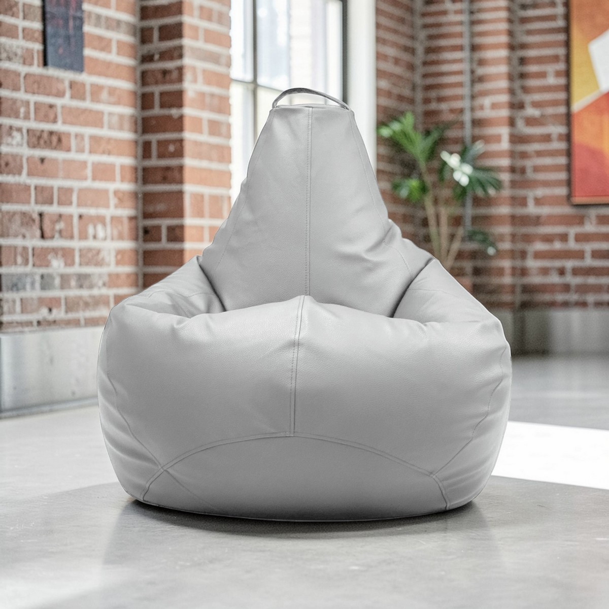 Кресло-мешок BeanBag Груша XXXXL / GVPK-140x100 (искусственная кожа 281 Cloud Dancer) — фото 6