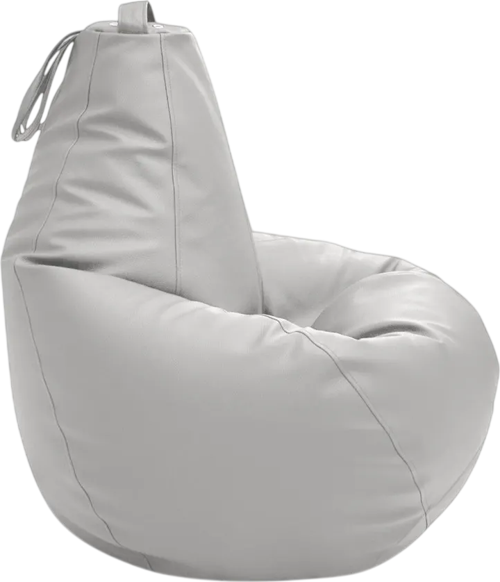 Кресло-мешок BeanBag Груша Царский / GVPK-160x110 (искусственная кожа 281 Cloud Dancer)