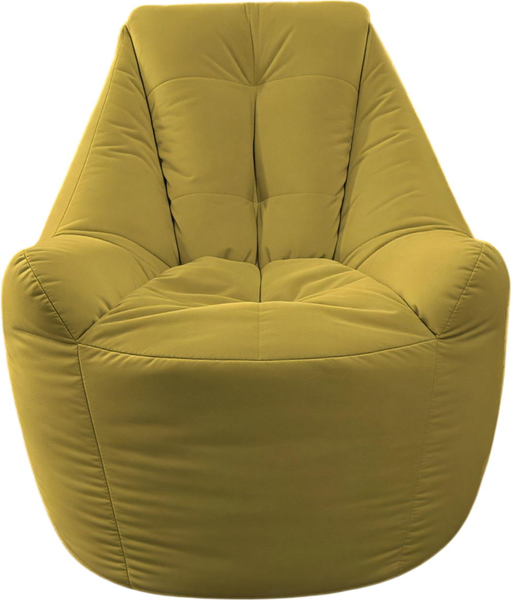 Кресло-мешок BeanBag Бенджамин / B-85x90-M (микровелюр мимоза)