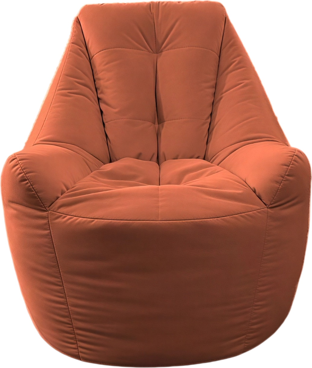 Кресло-мешок BeanBag Бенджамин / B-85x90-MO (микровелюр морковь)