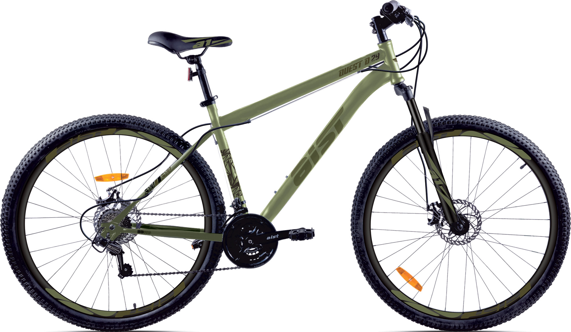 Велосипед AIST Quest Disc 29 2026 (21.5, зеленый, разобранный, в коробке)