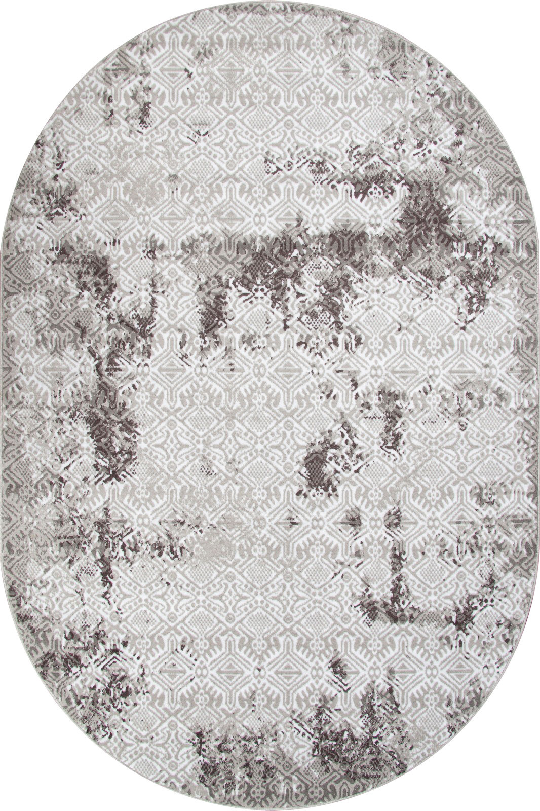 Ковер Merinos Silver F392-OVAL-GRAY (1x2)