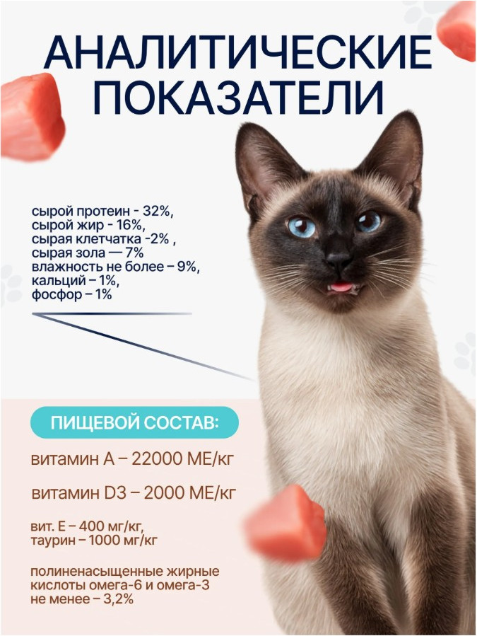 Сухой корм для кошек Ночной охотник С чувствительным пищеварением. Индейка (400г) — фото 5