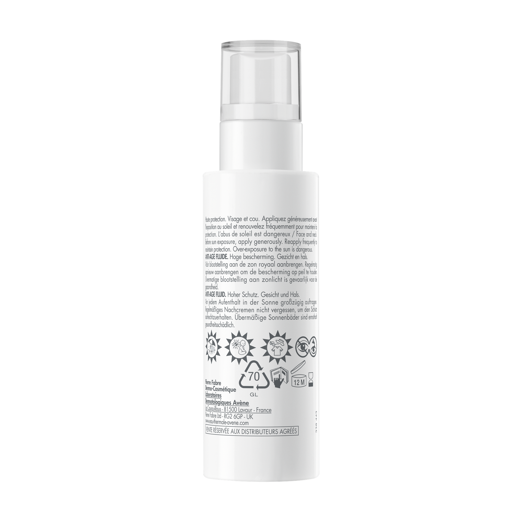 Флюид солнцезащитный Avene Anti-Age SPF50 (40мл) — фото 2