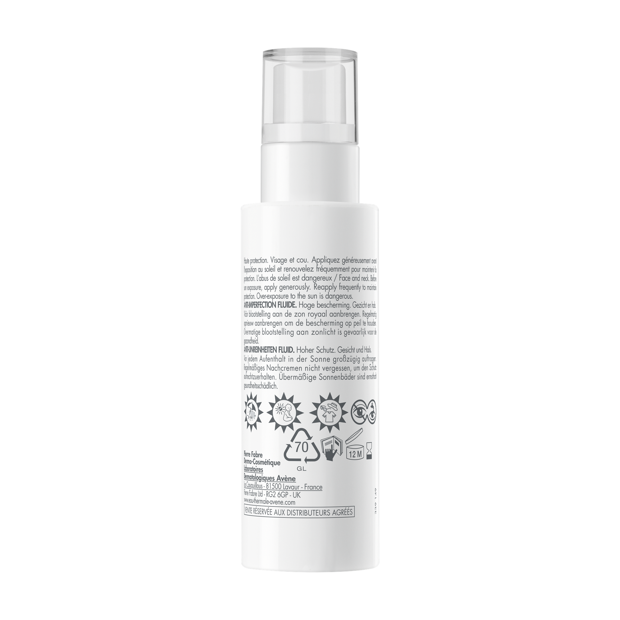 Флюид солнцезащитный Avene Anti-Imperfection SPF50 (40мл) — фото 2
