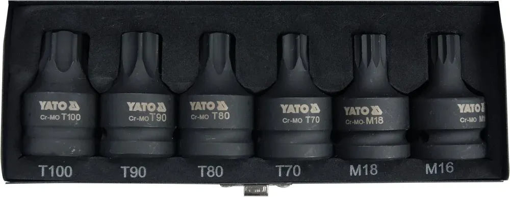 Набор головок слесарных Yato Torx/Spline / YT-10653 (6шт) — фото 2