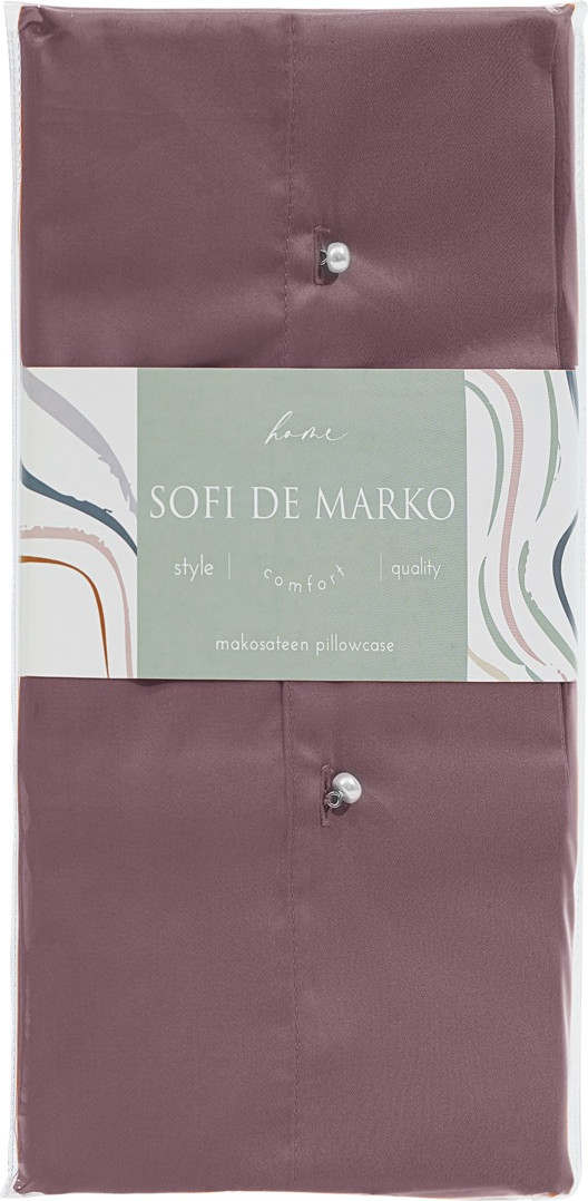 Наволочка Sofi de Marko Premium Mako 70x70 / Нав-Пм-70х70пд (пурпурная дымка) — фото 3