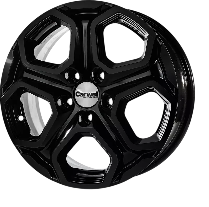 Литой диск Carwel Бала 16x6.5" 5x114.3мм DIA 66.1мм ET 40мм BK
