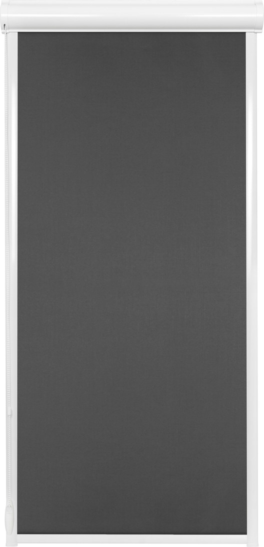 Рулонная штора кассетная Sundays Home UNI-2 LM 67-07 90x160 (графит, правая) — фото 5
