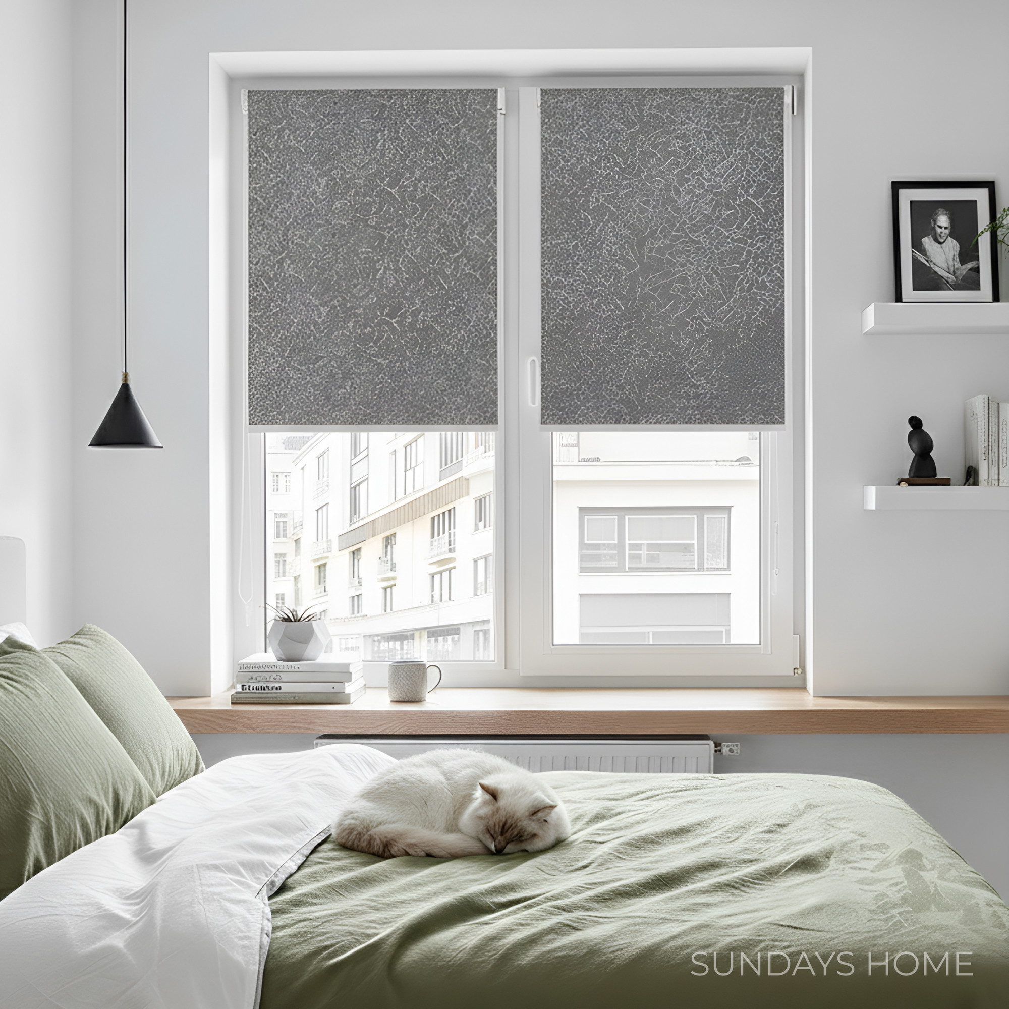 Рулонная штора кассетная Sundays Home UNI-2 LM 87-24 80x160 (темно-серый, левая) — фото 5