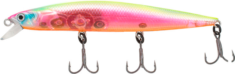 Воблер TSURIBITO Minnow 130f / 019 Ghost Hg.Pink Chart / 161157
