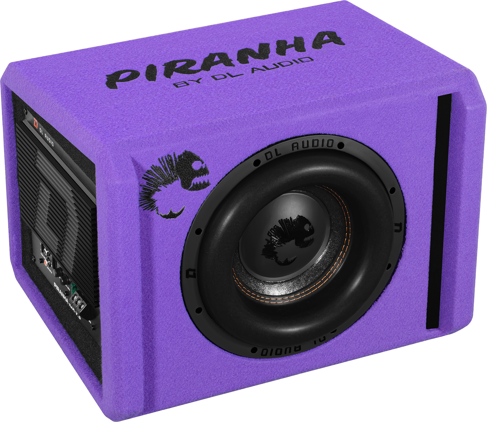Корпусной активный сабвуфер DL Audio Piranha 10A V3 (фиолетовый)