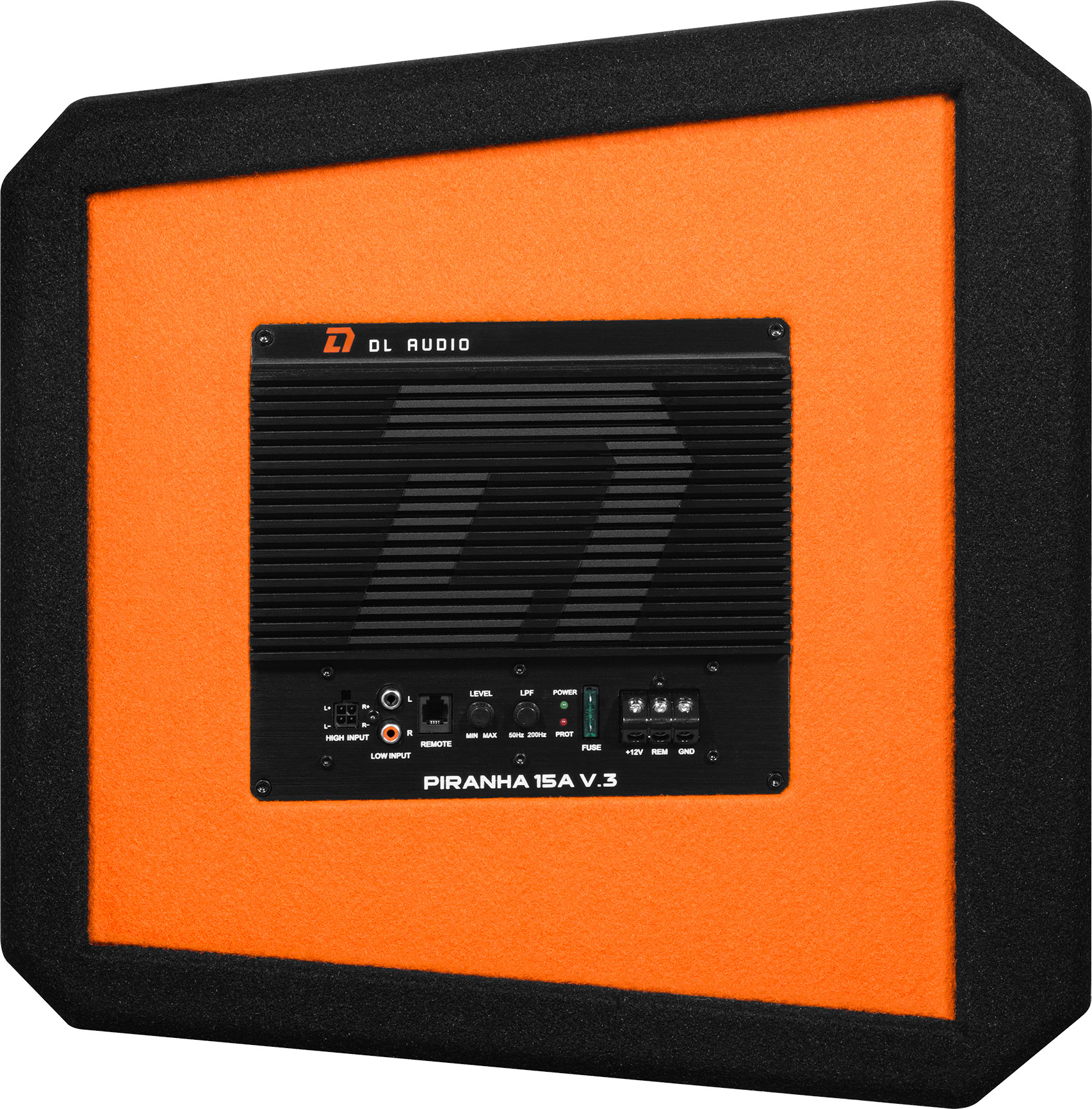 Корпусной активный сабвуфер DL Audio Piranha 15A V3 (черный) — фото 4