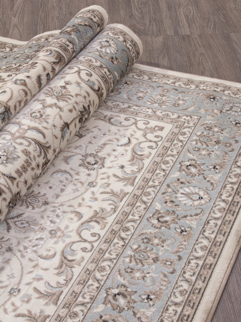 Ковер Merinos Valencia Deluxe F014-STAN-CREAM-L.BLUE (2x5) — фото 2